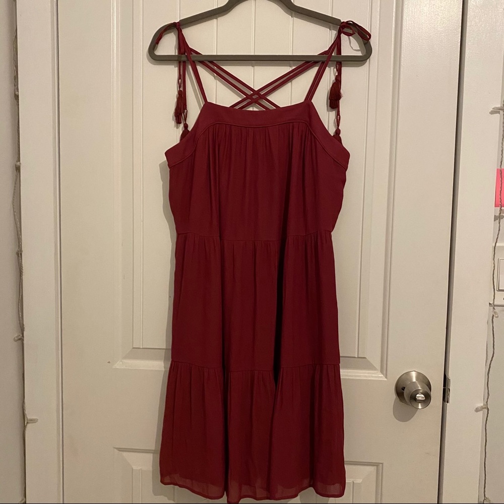 Loft Cross back Babydoll dress
